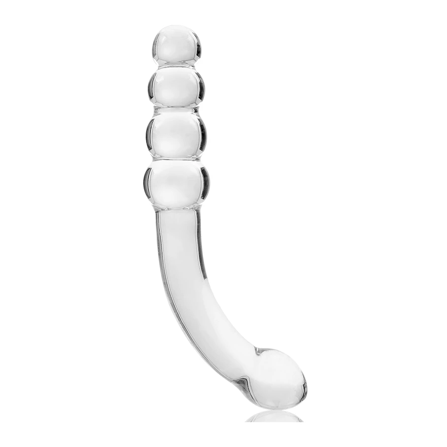 NEBULA SERIES BY IBIZA - MODELLO 14 DILDO IN VETRO BOROSILICATO 18,5 X 3 CM ROSA